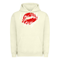 Pigment Pistachio kiss lips i love my gringo wife girlfriend premium Urban Hoodie - artisFamous