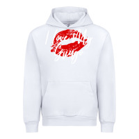 White kiss lips i love my gringo wife girlfriend premium Urban Hoodie - artisFamous