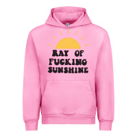 Fuchsia Pink ray of sunshine Urban Hoodie - artisFamous