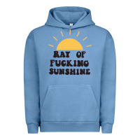 Pigment Pebble Blue ray of sunshine Urban Hoodie - artisFamous
