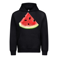 Black Watermelon Slice Png Urban Hoodie - artisFamous