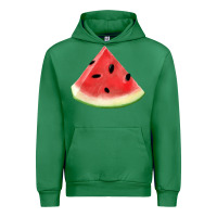 Emerald Watermelon Slice Png Urban Hoodie - artisFamous