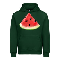 Forest Green Watermelon Slice Png Urban Hoodie - artisFamous