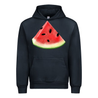 Navy Watermelon Slice Png Urban Hoodie - artisFamous