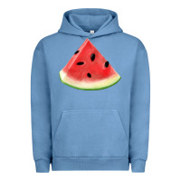 Pigment Pebble Blue Watermelon Slice Png Urban Hoodie - artisFamous