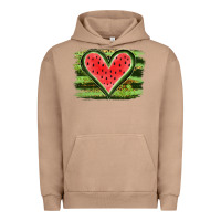 Pigment Burro Watermelon Heart Urban Hoodie - artisFamous