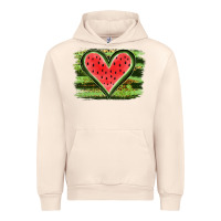 Sandshell Watermelon Heart Urban Hoodie - artisFamous