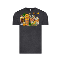 Vintage Black Honey Bee Coffee Cups Vintage Tee - FaDigitalArtStudio