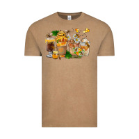 Vintage Coffee Honey Bee Coffee Cups Vintage Tee - FaDigitalArtStudio