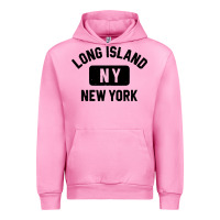Fuchsia Pink long island ny gym style distressed amber print Urban Hoodie - artisFamous