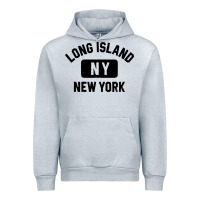 Heather Grey long island ny gym style distressed amber print Urban Hoodie - artisFamous