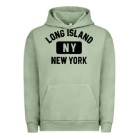Pigment Oil Green long island ny gym style distressed amber print Urban Hoodie - artisFamous