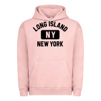 Pigment Salmon long island ny gym style distressed amber print Urban Hoodie - artisFamous