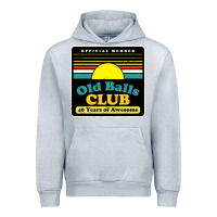 Heather Grey mens old balls club 40 years awesome Urban Hoodie - artisFamous