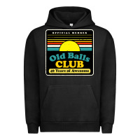 Pigment Black mens old balls club 40 years awesome Urban Hoodie - artisFamous