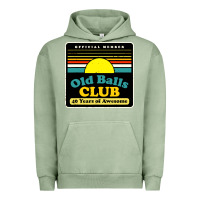 Pigment Oil Green mens old balls club 40 years awesome Urban Hoodie - artisFamous