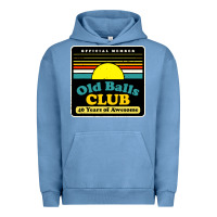 Pigment Pebble Blue mens old balls club 40 years awesome Urban Hoodie - artisFamous