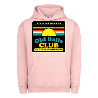 Pigment Salmon mens old balls club 40 years awesome Urban Hoodie - artisFamous