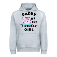Heather Grey mens peppa pig daddy of the birthday Urban Hoodie - artisFamous