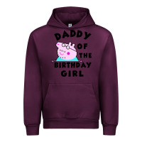 Mauve Wine mens peppa pig daddy of the birthday Urban Hoodie - artisFamous