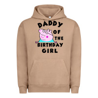 Pigment Burro mens peppa pig daddy of the birthday Urban Hoodie - artisFamous