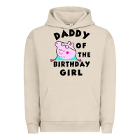 Pigment French Oak mens peppa pig daddy of the birthday Urban Hoodie - artisFamous