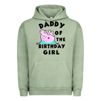 Pigment Oil Green mens peppa pig daddy of the birthday Urban Hoodie - artisFamous