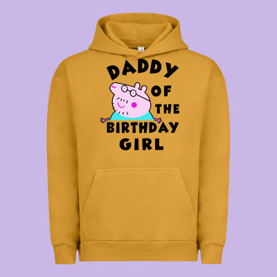 Mens Peppa Pig Daddy Of The Birthday Urban Hoodie Designed By Artisfamous