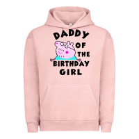 Pigment Salmon mens peppa pig daddy of the birthday Urban Hoodie - artisFamous