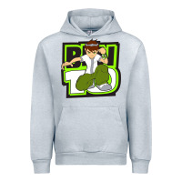 Heather Grey ben tennyson ben 10 Urban Hoodie - artisFamous