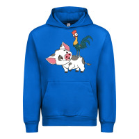 Cobalt hei hei rooster and pig funny cartoon Urban Hoodie - artisFamous