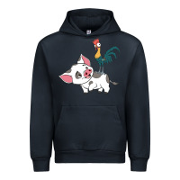 Navy hei hei rooster and pig funny cartoon Urban Hoodie - artisFamous