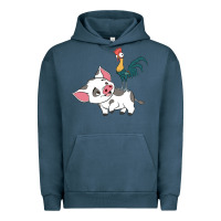 Hei Hei Rooster And Pig Funny Cartoon Urban Hoodie | Teevron