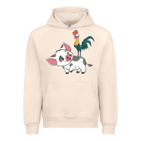 Sandshell hei hei rooster and pig funny cartoon Urban Hoodie - artisFamous