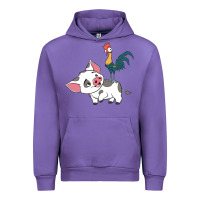 Tulip hei hei rooster and pig funny cartoon Urban Hoodie - artisFamous