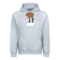 Heather Grey we bare bears the movie Urban Hoodie - artisFamous