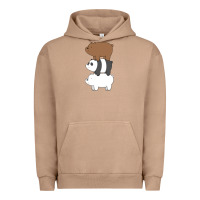 Pigment Burro we bare bears the movie Urban Hoodie - artisFamous