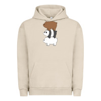 Pigment French Oak we bare bears the movie Urban Hoodie - artisFamous