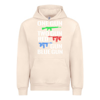 Sandshell one gun two gun red gun blue gun Urban Hoodie - artisFamous