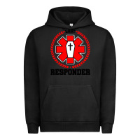 Pigment Black morgue embalmer funeral director mortician Urban Hoodie - artisFamous
