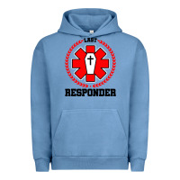 Pigment Pebble Blue morgue embalmer funeral director mortician Urban Hoodie - artisFamous