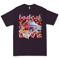 Plum Loads of love Valentine's Day truck Premium Tee - HowdyJamesFarm