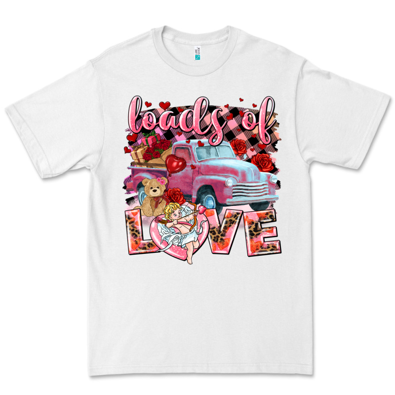 Loads Of Love Valentine's Day Truck Premium Tee by HowdyJamesFarm | Teevron