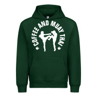 Forest Green caffè e muay thai divertente Urban Hoodie - artisFamous