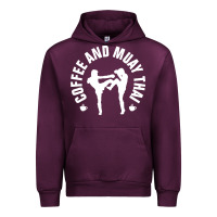 Mauve Wine caffè e muay thai divertente Urban Hoodie - artisFamous