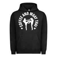 Pigment Black caffè e muay thai divertente Urban Hoodie - artisFamous