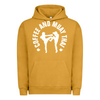 Pigment Peanut Butter caffè e muay thai divertente Urban Hoodie - artisFamous