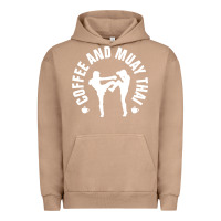 Pigment Burro caffè e muay thai divertente Urban Hoodie - artisFamous