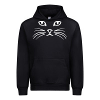 Black cat face Urban Hoodie - artisFamous