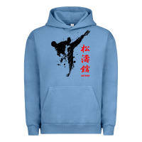 Pigment Pebble Blue shotokan karate Urban Hoodie - artisFamous